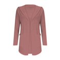 thumbnail image 5 of Jxximdong Fashion Coat for Women, Casual Lightweight Long Sleeve Pockets Fall Open Front Cardigan Jackets Trendy Work Shirts, Women's Coats Red, 5 of 6