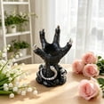 thumbnail image 4 of Witch Crystal Ball with Resin Paw Base, Halloween Decorations Indoor Glass Ball Gothic Witch Ornaments for Halloween Holiday Home Office Party Tabletop Decor, 4 of 6