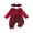 Red, variant on Loicainy Infant Baby Girl Christmas Romper 3 6 9 12 18 Months Long Sleeve Plaid Patchwork Bodysuit Headband