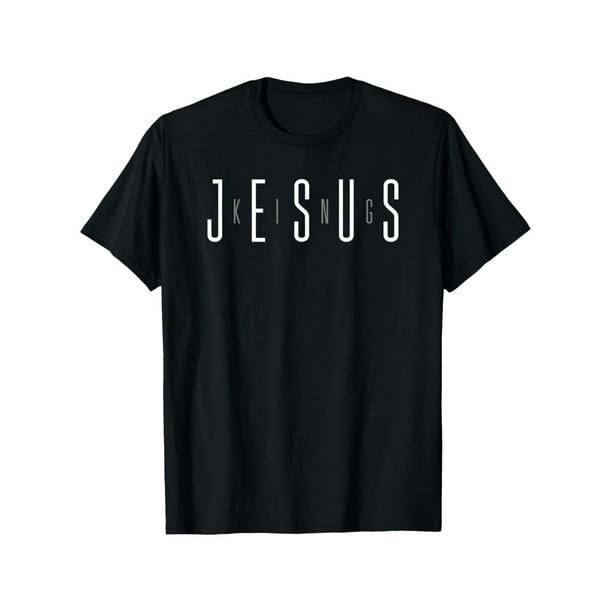 Camiseta cristiana con versículo bíblico "Jesús es el Rey" (100 % algodón) con estampado de Juan 14:9