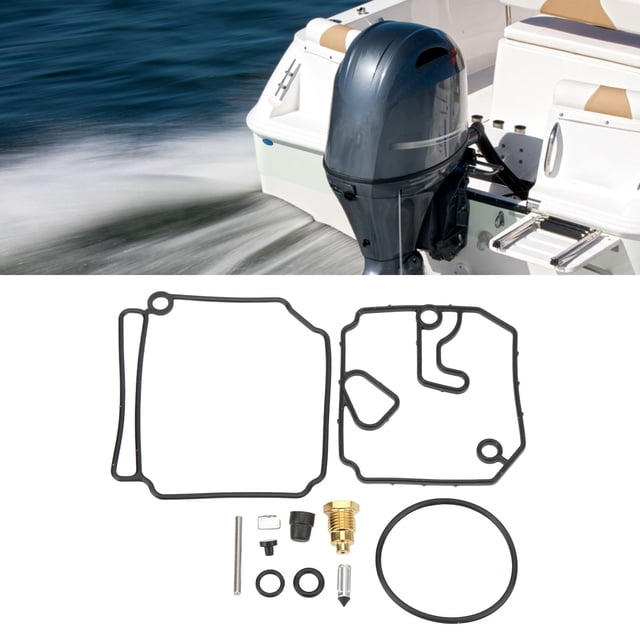 6H1 W0093 10 00, Kit De Mantenimiento De Carburador 11 Piezas Kit De Reparación De Carburador De Reemplazo Directo Para Fueraborda 75-90HP 1992-2007