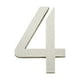 thumbnail image 1 of Placas de número acrílicas plateadas - Decoración moderna de 10 cm con grabado 3D, respaldo autoadhesivo para arte de pared fácil de hacer tú mismo, decoración de oficina en casa, 1 of 2