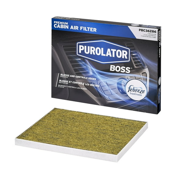 Purolator Cabin Air Filter with Febreze Freshness Purolator BOSS PBC36286 for GM, Kia, Hyundai Fits select: 2015-2023 FORD EDGE, 2013-2020 FORD FUSION