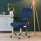 thumbnail image 2 of Office Chair Swivel Stretch Sofa Cover Seat Cover For Office Chair Swivel Chair, Dark Blue, 2 of 5