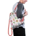 thumbnail image 2 of Easter Drawstring Backpack for Egg Hunt, 13.5" X 16.5" Waterproof Treat Bag, [Easter Theme] Print, 2 of 5