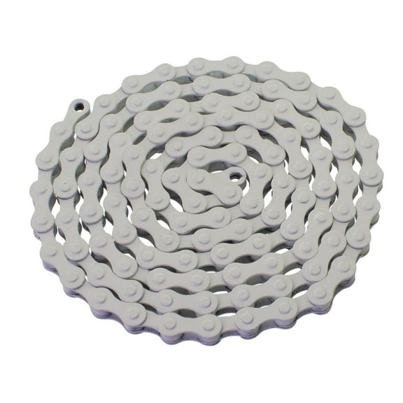 YBN S410 Bicycle Chain (1-Speed, 1/2 x 1/8-Inch, 112L) , Various Colors (White)