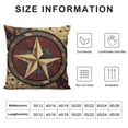 thumbnail image 5 of GOSMITH  Western Texas Star Pillow Cover - Rustic Farmhouse Decorative Throw Pillow Covers Vintage Western Style Retro Cushion Cover for Sofa Car Bench Living Room Home Decor, 5 of 5