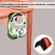 thumbnail image 5 of 2 piezas de soporte para auriculares, soporte para auriculares de gel de sílice que no requiere perforaciones, con soporte para auriculares con gancho, blanco, 5 of 5