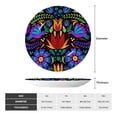thumbnail image 2 of Kdxio Colorful Floral Bone China Decorative Plate Ceramic Decorative Plate for Home Office Wall Stand Decorative Plates for Home Bedroom-7in, 2 of 6