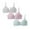 White+Pink+Green(3 PACKS), variant on HuaAngel Girls Soft Padded Bra Cotton with Adjustable Straps Training Bralette 5 Pack Size 32-38