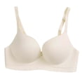 thumbnail image 2 of WHEANG Womens Bra Seamless One Piece Wireless No Underwire Bra Soft Stretch Support Bras for Women Side Breast Lift Anti-Sagging Everyday Comfort Bra for Daily Sports Lounge Wear 34 White, 2 of 4