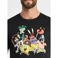 thumbnail image 4 of SpongeBob SquarePants Men's Graphic Tee with Short Sleeves, Sizes S-3XL, 4 of 5