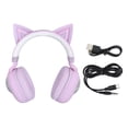 thumbnail image 2 of Pyhodi auriculares para Niños, Luces Rgb, Tiempo de Reproducción de 20 Horas, Estéreo Hifi, Orejeras de Espuma Viscoelástica, Auriculares Inalmbricos, Micrófono, Modos coneuts, 2 of 7