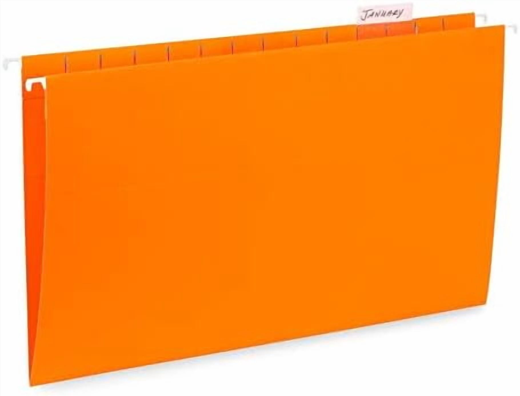 50 Legal Hanging File Folders, 50 Reinforced Hang Folders, Designed for Home and Office Color Coded File Organization, Legal Size, Assorted Colors, 50 Pack