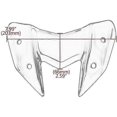 thumbnail image 2 of Motorcycle Front Cowl Cover Windshield Compatible Kawasaki Z800 2012-2016, 2 of 5