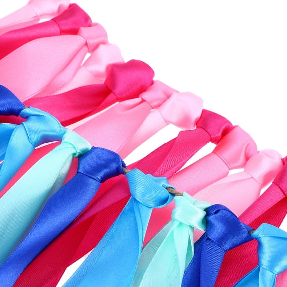 SKISUNO 1Pcs Pink Paper Linen Banner for First Birthday Highchair Decoration 2m String Length