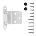 thumbnail image 2 of Hickory Hardware P143-W 3/8-Inch Offset Surface Self-Closing Hinge, White, 2 of 5