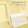 thumbnail image 2 of Keyboard Case for iPad Air 5th Generation 2022/iPad Air 4th Gen 2020 10.9 Inch - Bluetooth Detachable Touchpad Keyboard with Pencil Holder, Pink, 2 of 10