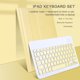 thumbnail image 2 of Funda con teclado para iPad (9.ª generación 2021/8.ª generación 2020/7.ª generación 2019) - Teclado táctil Bluetooth desmontable con soporte para lápiz, morado, 2 of 8
