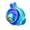 Blue, variant on Multifunctional Wrist Watch Fan USB Powered Long Battery Life For Indoor Outdoor Activities