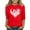 Deep Red, variant on Valentine's Day 3/4 Length Sleeve Shirts for Girls Size 10-12 Funny Love Heart Print T-Shirt Girls Fashion Crew Neck Shirts Soft Fall Winter Gifts for Girls Pink 9-10Y