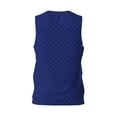 thumbnail image 3 of Easygdp Navy Blue Men's Mesh Basketball Jersey Quick Drying Sleeveless Shirts Fitted Muscle Tank Tops Sport Round Neck T-Shirt - 3X-Large, 3 of 9