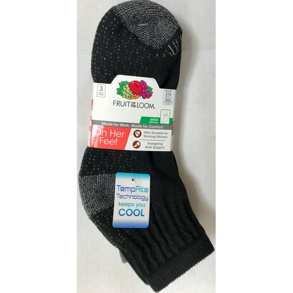 Fruit Of The Loom P3 Ohf Ctn Zc Ank Socks