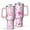 Pink Breast Cancer-1, variant on Pink Breast Cancer Tumbler with Handle and Lid,40oz Double Wall Vacuum Insulated Tumbler,Cups Gift for Women and Men
