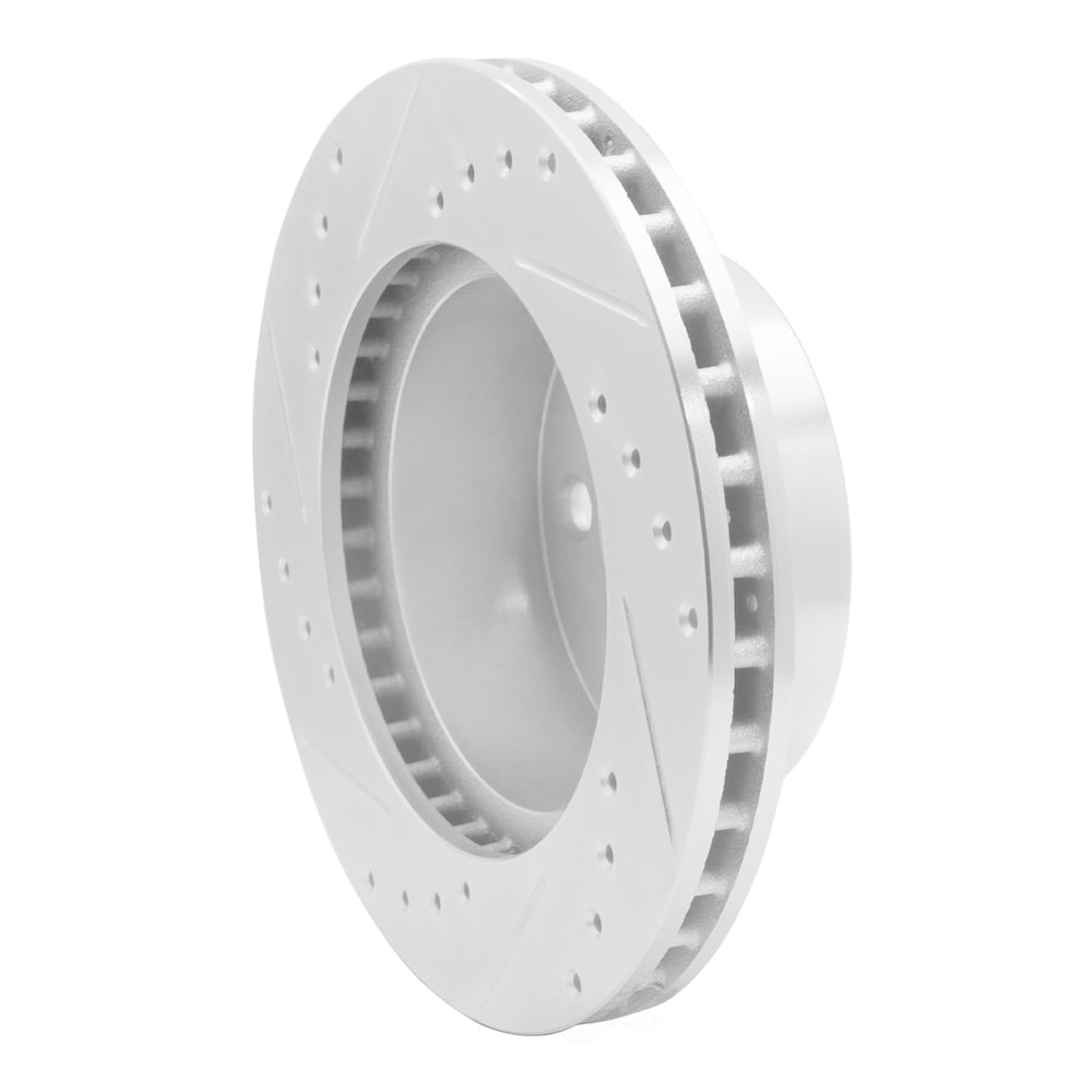 Dynamic Friction Company 631-56009R DFC Brake Rotor - Drilled And Slotted - Silver