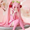 thumbnail image 2 of Hatsune Miku figura de Anime, vestido rosa, modelo de PVC, juguetes de acción, decoración de flor de cerezo rosa, regalos de colección, nuevo, 2 of 5