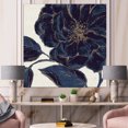 thumbnail image 1 of Designart - Dark Rose Gilded Gold - Floral Canvas Artwork, 1 of 3