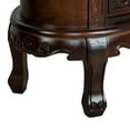 thumbnail image 4 of Wooden Chest with 3 Drawer and Scrolled Details, Dark Brown- Saltoro Sherpi, 4 of 5
