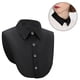 thumbnail image 2 of Blusa con cuello falso desmontable para mujer, media camisa con cuello falso (blanco, negro), 2 of 8