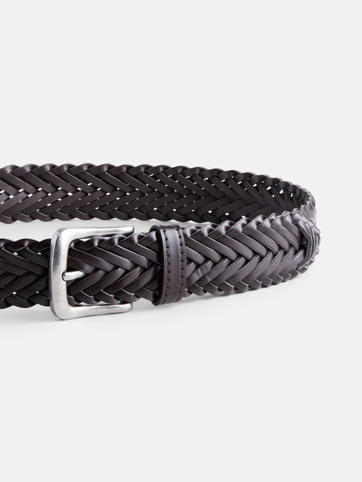 Wonder Nation Boys Brown Braided Belt, Sizes S-L