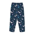 thumbnail image 3 of Lsque Space Dinosaur Print Women's Pajama Pants, Lounge Pant - Comfortable Home Wear,Elastic Waistband, Stylish Design-X-Large, 3 of 9
