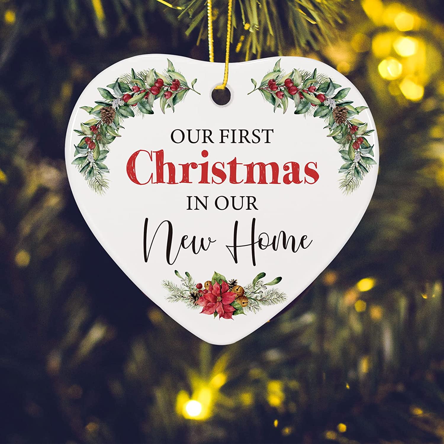 New Home Ornament 2022, First Christmas Married Ornament 2022, Wedding