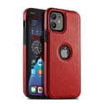 thumbnail image 1 of Funda de cuero ultrafina para iPhone, carcasa trasera suave a prueba de golpes para teléfono móvil iPhone 14, 13, 12, 11 Pro Max, XS, XR, X, SE, 7, 8 Plus, 1 of 4