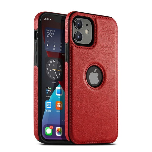 Funda de cuero ultrafina para iPhone, carcasa trasera suave a prueba de golpes para teléfono móvil iPhone 14, 13, 12, 11 Pro Max, XS, XR, X, SE, 7, 8 Plus