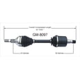 thumbnail image 4 of TrakMotive GM-8097 CV Axle Shaft Premium OEM Replacement, 4 of 4