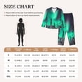 thumbnail image 4 of Pofeuu Northern Lights 2 Print Womens Pajamas Set Long Sleeve Sleepwear Button Down Nightwear Soft Pj Lounge Sets Button Down Pajamas Women-X-Large, 4 of 7
