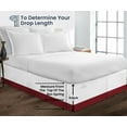 thumbnail image 5 of SGI Bedding 11 Inch Dual Tone Bed Skirt | Microfiber Bed Skirt | Fade Resistant, Wrinkle Free, Anti-static, Decorative, Extra Storage Space, Clutter-Free | Full, Burgundy, 5 of 8