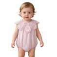 thumbnail image 5 of RMGVDSD Newborn Baby Girl Clothes Sleeveless Bubble Romper, Newborn Infant Bodysuit Playsuit Snap Crotch Baby Onesie Fashion Clothes, 5 of 5