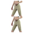 thumbnail image 3 of Pantalones de yoga Sonducket de nailon mujer cintura alta transpirables absorbentes sudor color sólido, 3 of 6