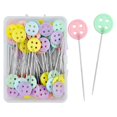 thumbnail image 4 of Alfileres de costura de 100/50 piezas, herramientas de retales de bordado, aguja de posicionamiento, alfileres de botón de Metal fijo, accesorios de costura DIY, 4 of 4