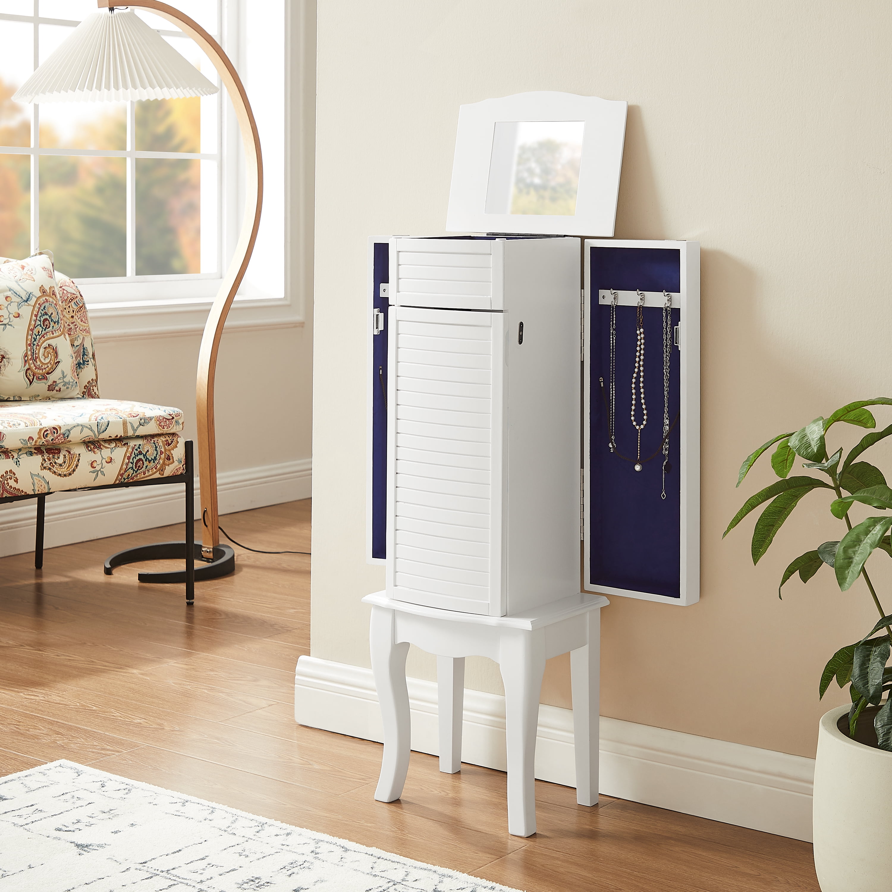 Powell Adamson Jewelry Armoire, White