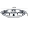 thumbnail image 3 of 5Pcs Thicken 304 Stainless Steel Round Divided Service Plate Dinner Tray Tableware for Kid, 3 of 5
