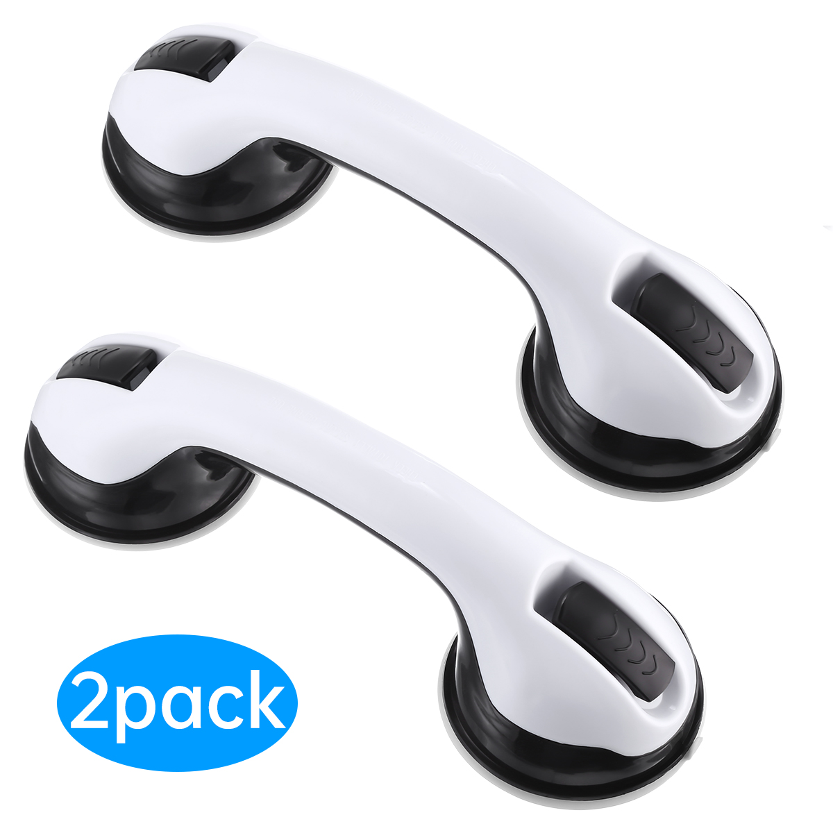 2 Pack Shower Grab Bars Suction Grab , 12 inch Shower Handle for