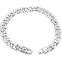 Pompeii Men's 14k Gold (35gram) or Platinum (65gram) 8mm Link Bracelet 8.5" (,)