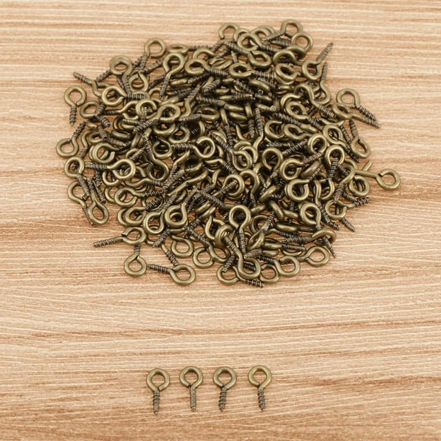 Mini Ojo de Metal 200 Piezas Perfecl Tornillos Pernos de Ojo Ganchos