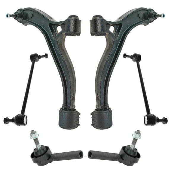 TRQ 6 pc Kit Control Arm Ball Joint Tie Rod Sway Bar Link for Dodge Mini Van New PSA59344 Fits select: 2001-2004 DODGE GRAND CARAVAN, 2001-2004 CHRYSLER TOWN & COUNTRY